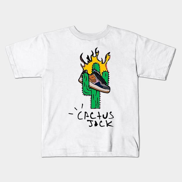 cactus jack Travis Scott Kids T-Shirt by Experience_art